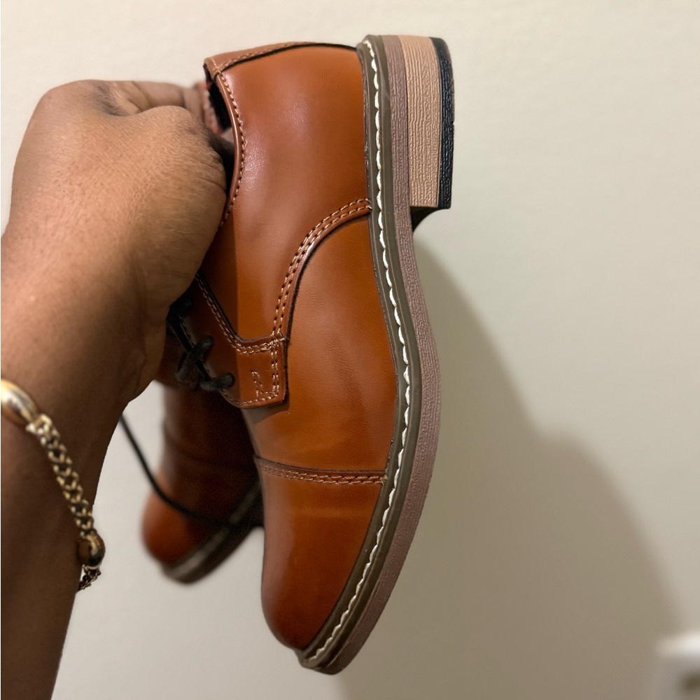 Bruno Marc Boys’ Oxford Dress Shoe- Stylish Brown Kids Dress Shoes - Picture 4 of 7